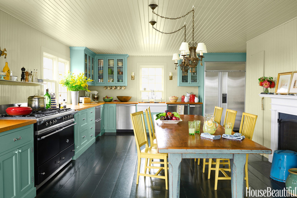 Colorful Farmhouse Kitchen