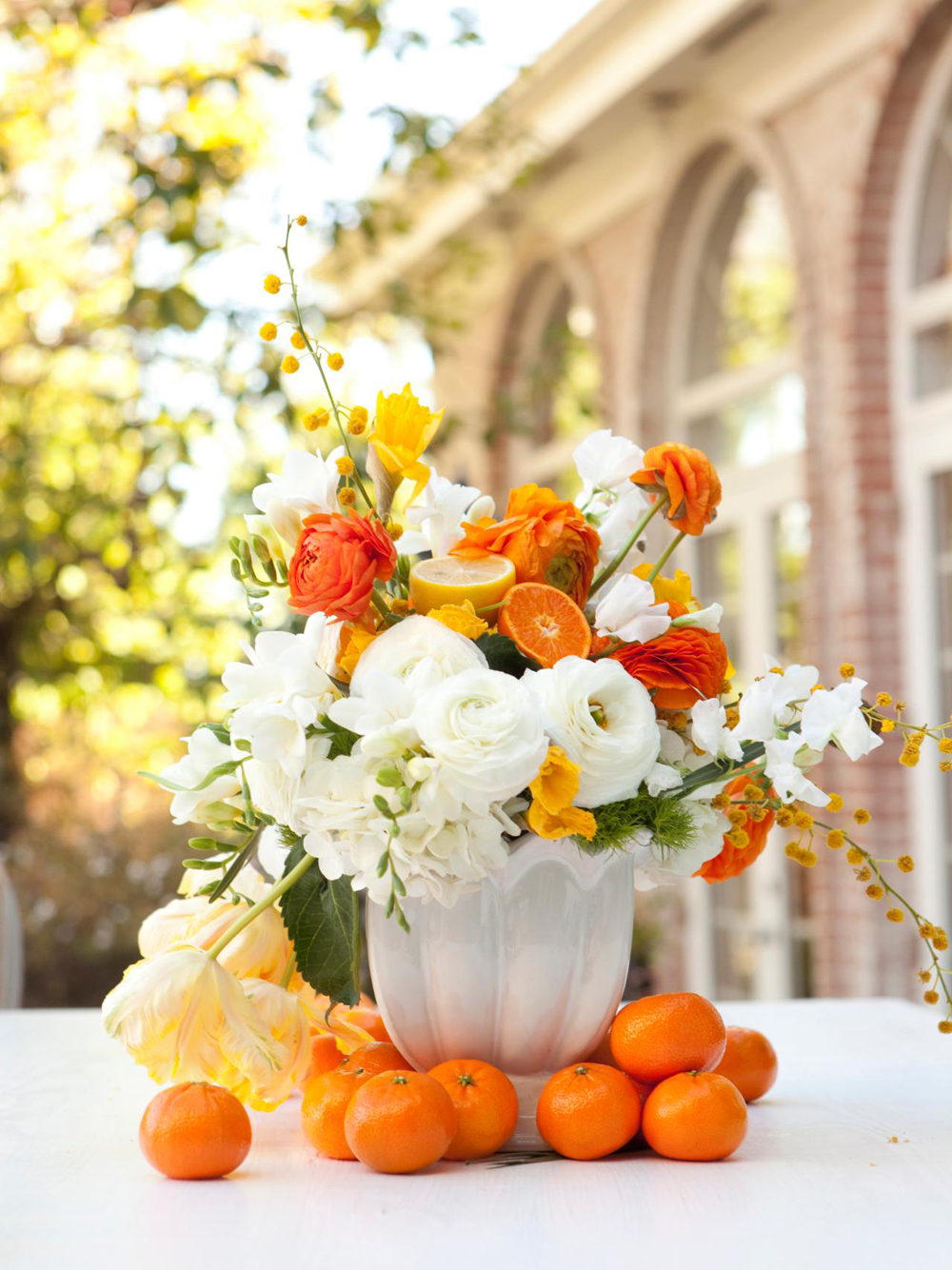 Easter Decorating in Orange