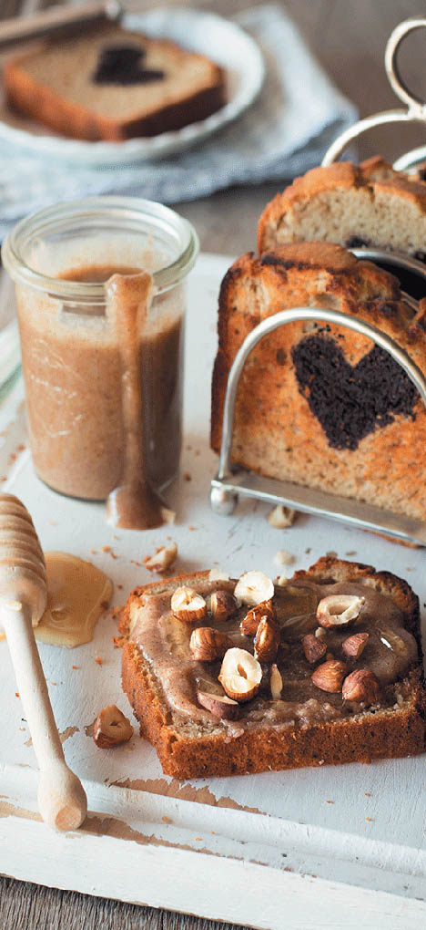 Banana Bread Toast with Hazelnut Butter