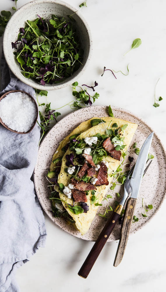 Avocado Chevre Omelette