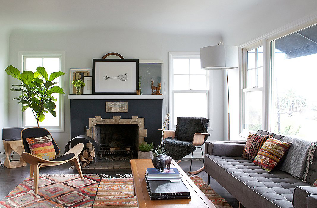 Bohemian Living Room | Amy Bartlam Photography