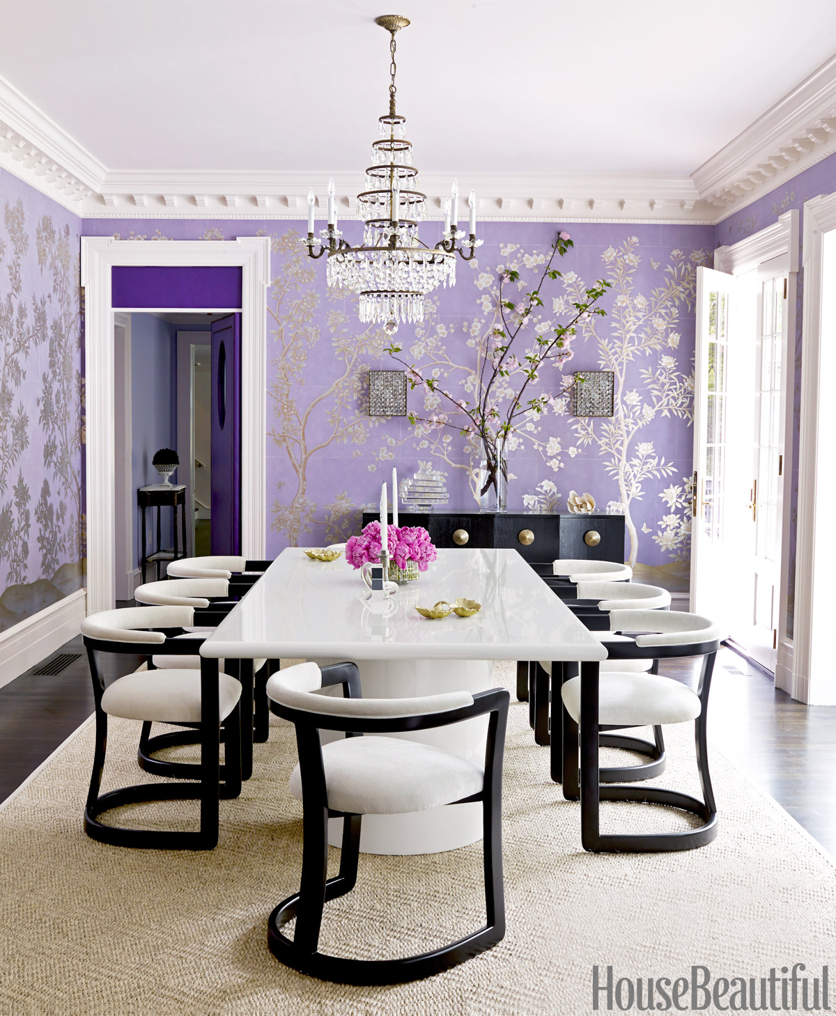 House Beautiful | Lavender Dining Room