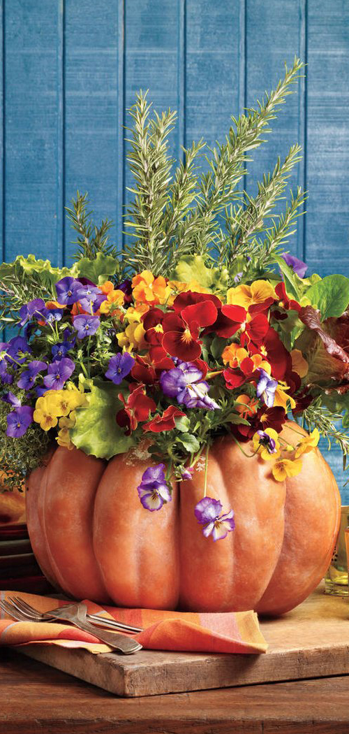 Fall Pumpkin Floral Arrangment