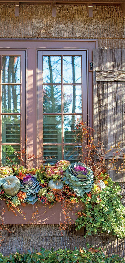 Fall Windowbox Display