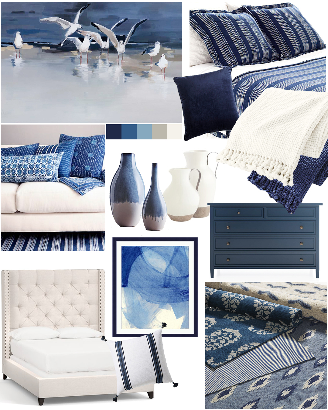 Modern Coastal Bedroom Designed By Tracy Svendsen | Buyer Select Blog