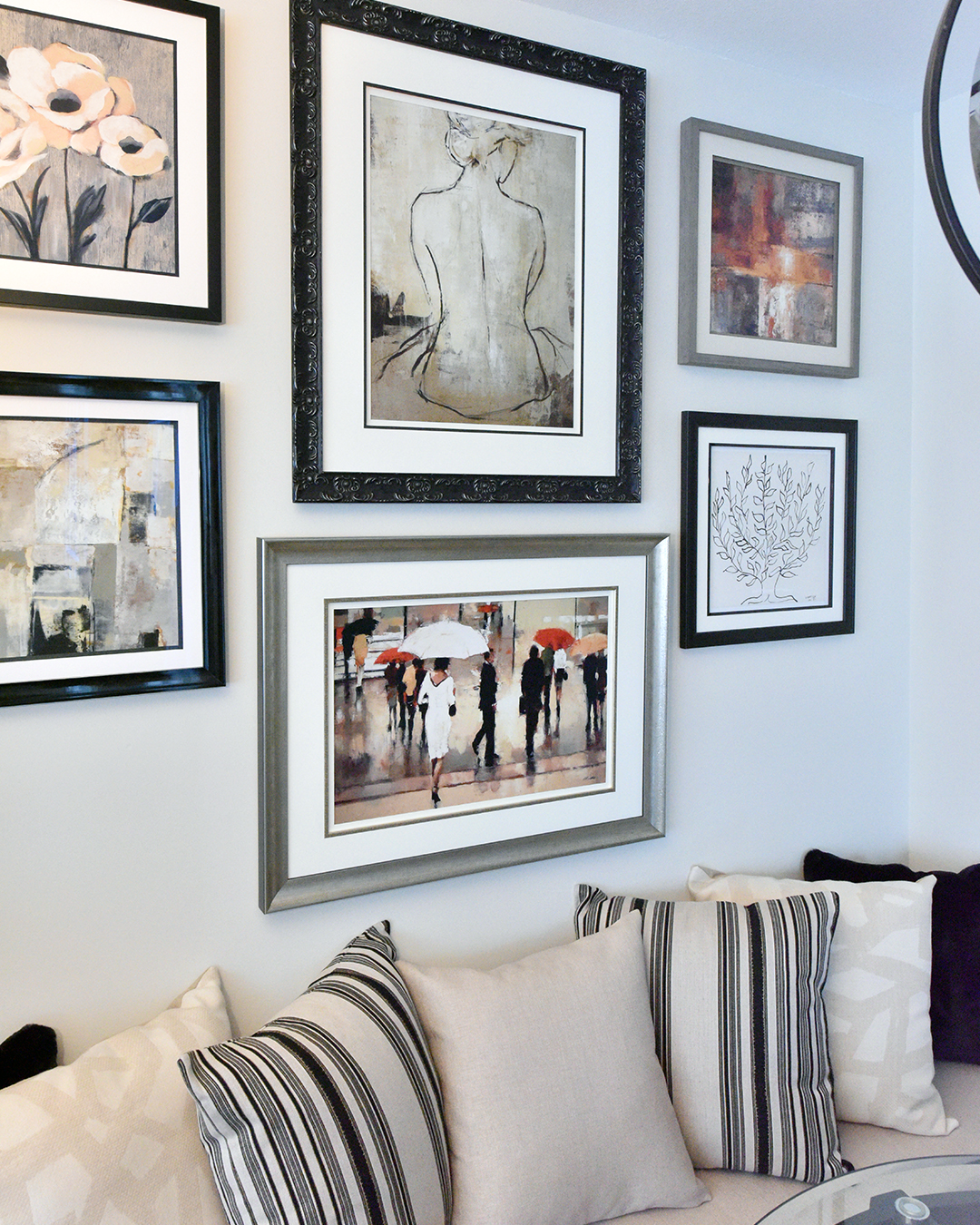 Banquette & Gallery Wall Design by Tracy Svendsen