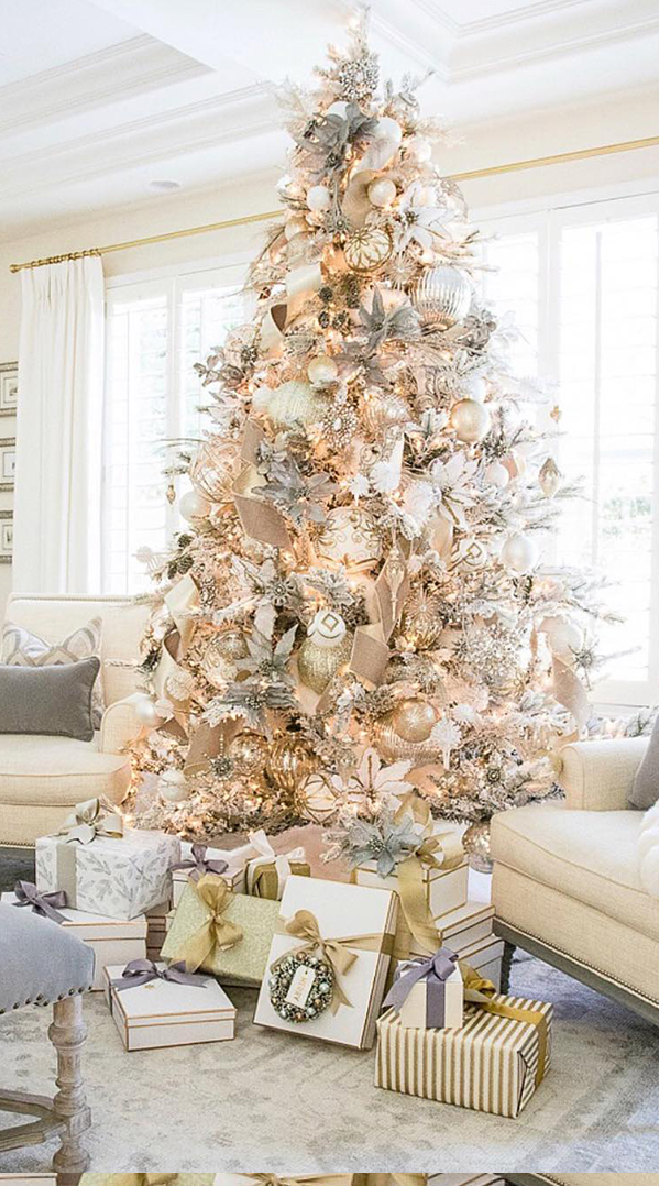Blush Christmas Tree by Randi Garrett Design