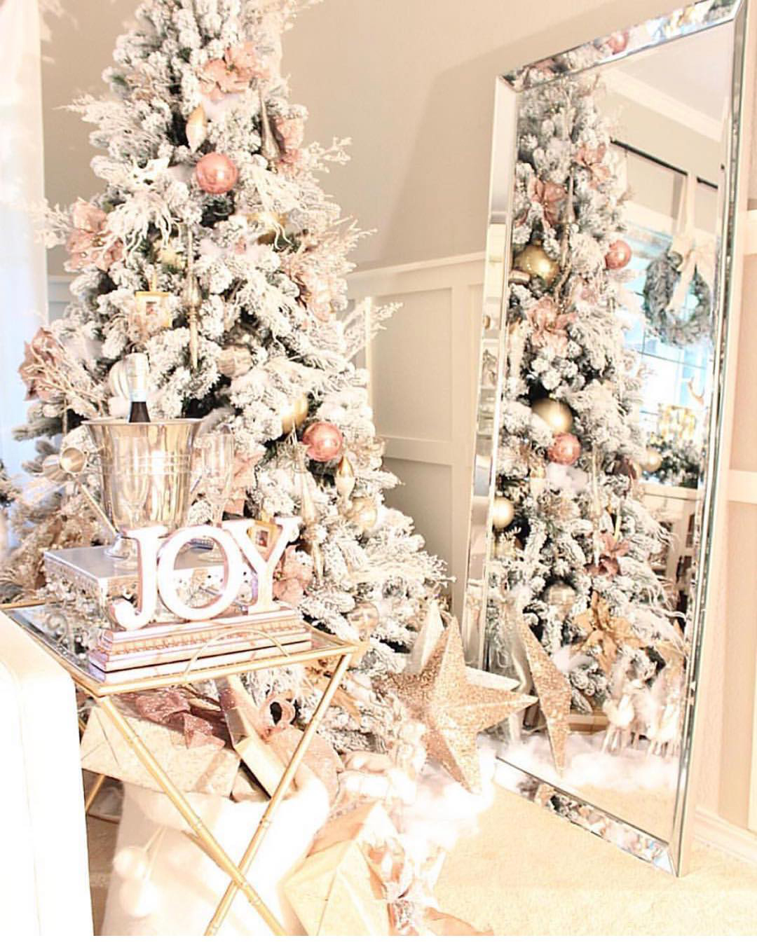 Glamorous Blush Christmas Tree | El Peterson Design