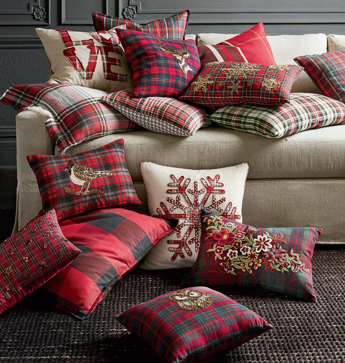 Christmas Home Decor | Holiday Throw Pillows