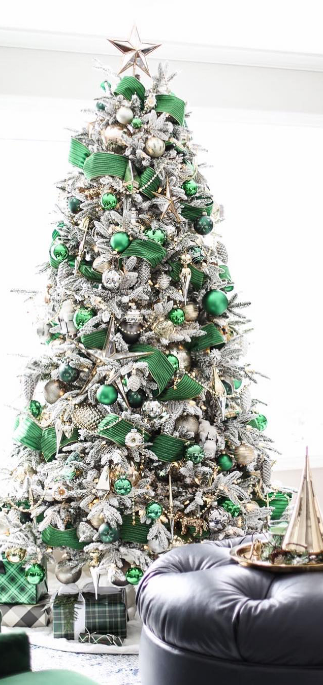 Green & Silver Christmas Tree | Inspired by Charm