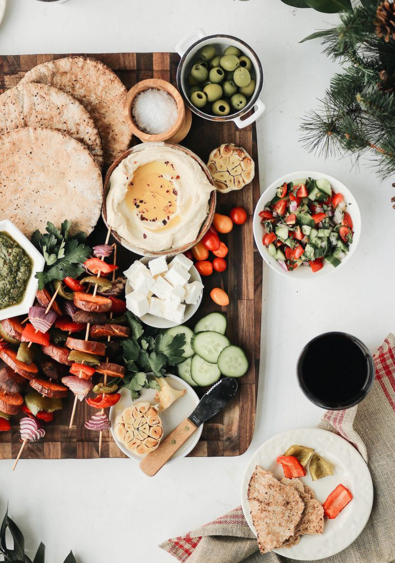 Mediterranean Kebob Board