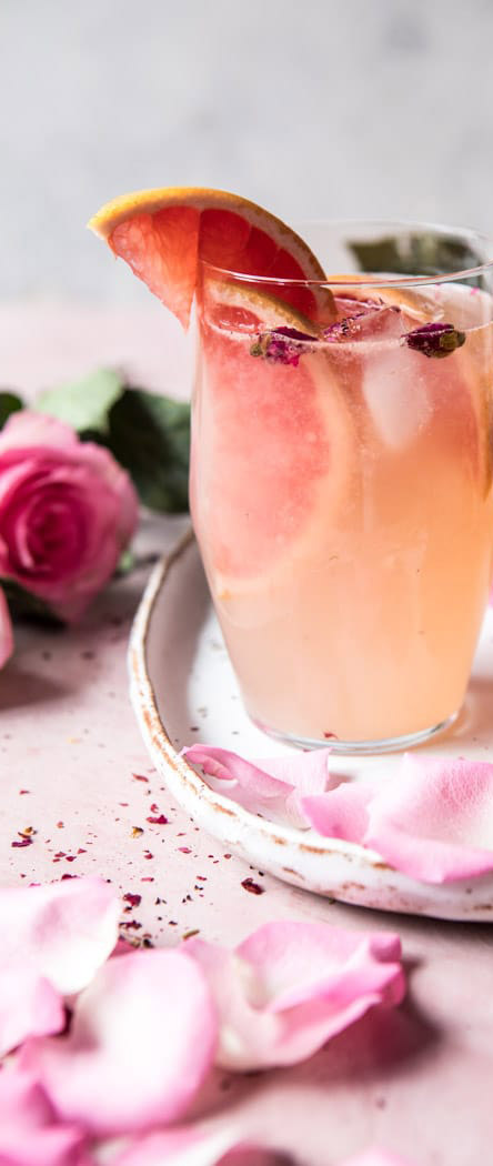 Valentine's Day Cocktail | Rose & Ginger Palmoa | Half Baked Harvest