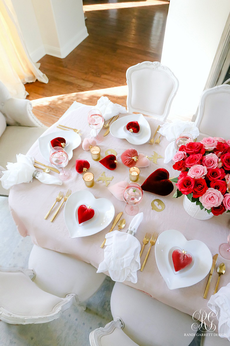 Elegant Valentine's Day Tablescape Ideas | Randi Garrett Designs