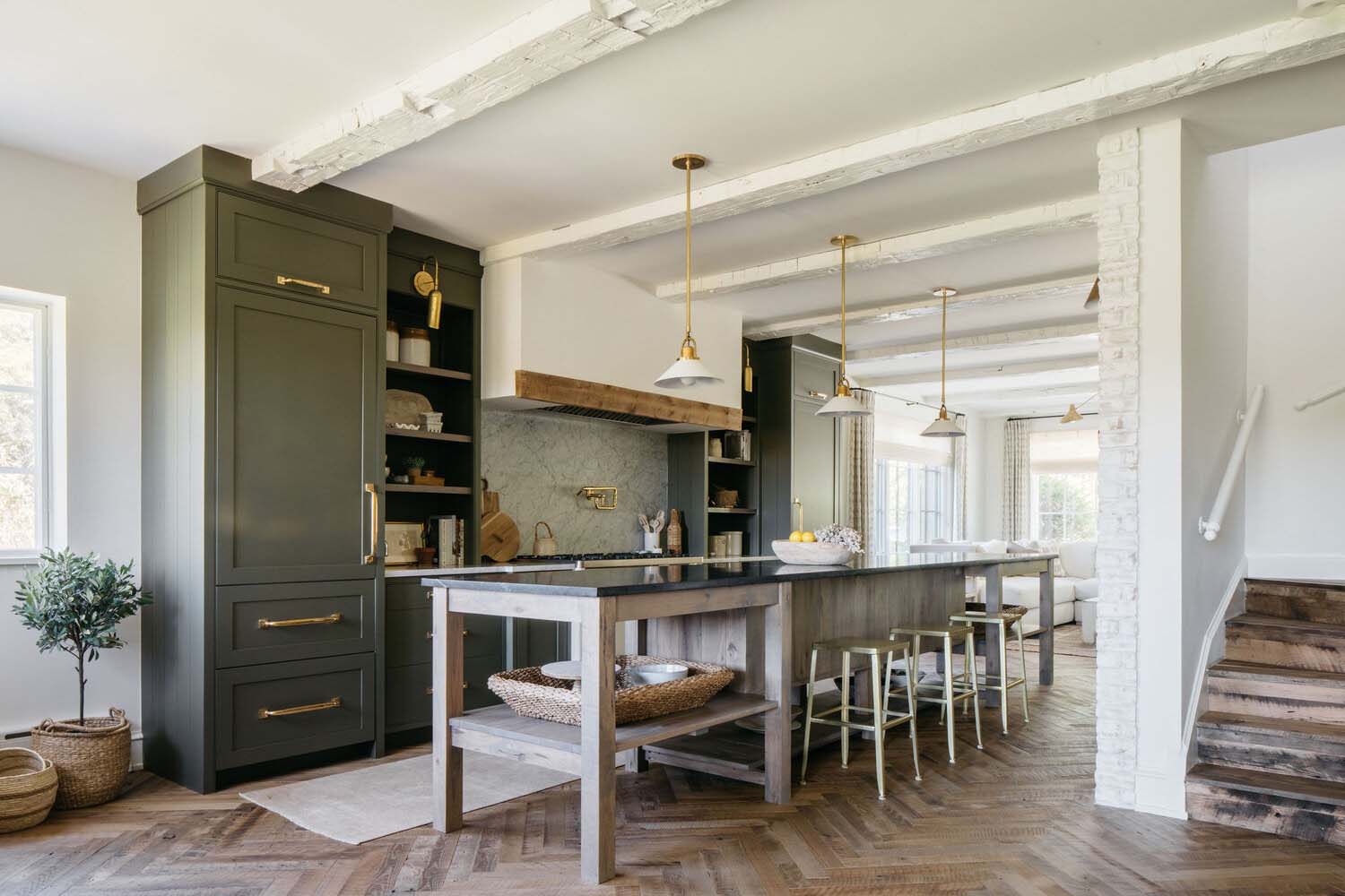 dark-olive-green-kitchen-cabinets Dark Olive Green Kitchen Cabinets