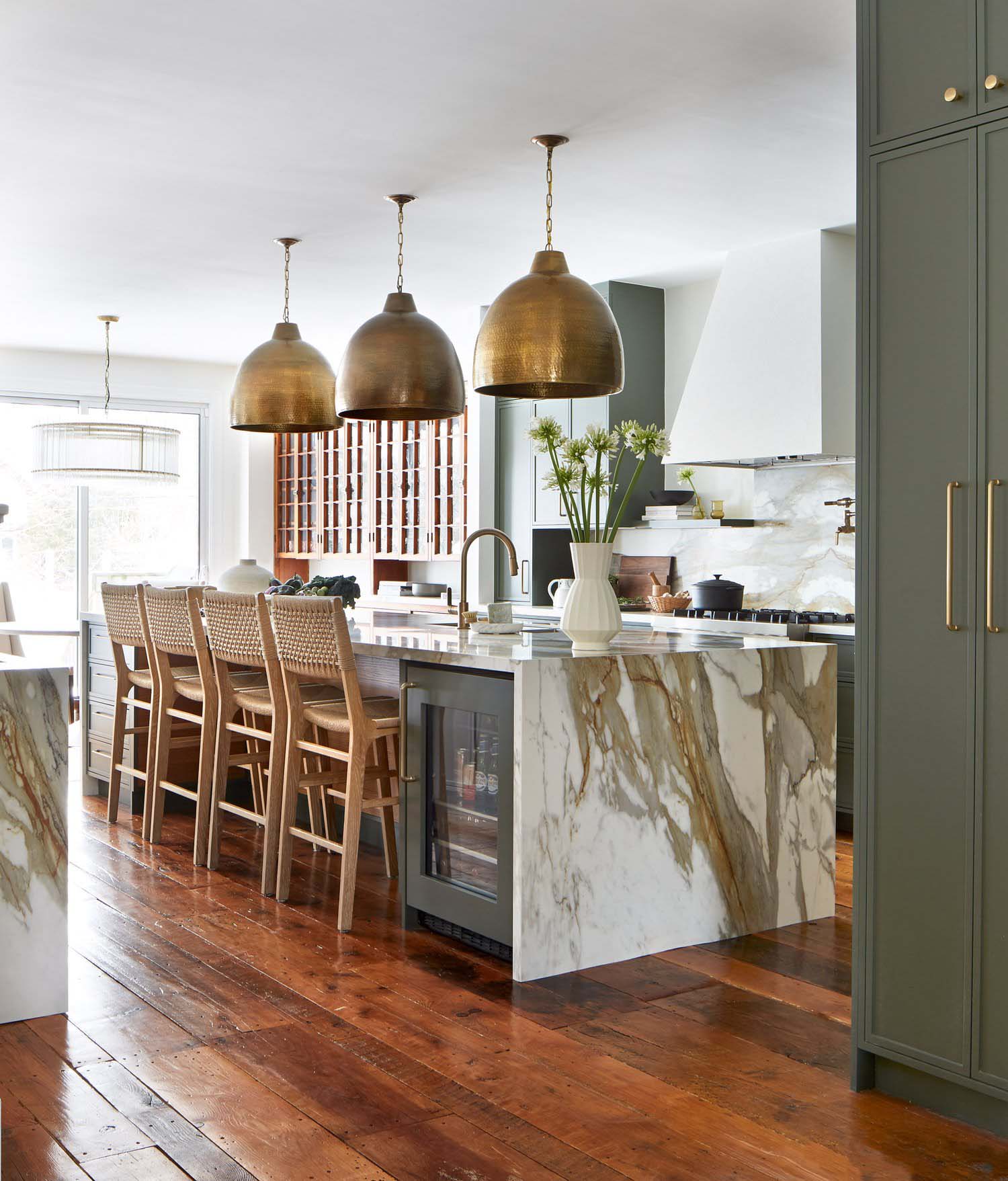 green-cabinets-with-hardwood-flooring-1 Green Cabinets With Hardwood Flooring