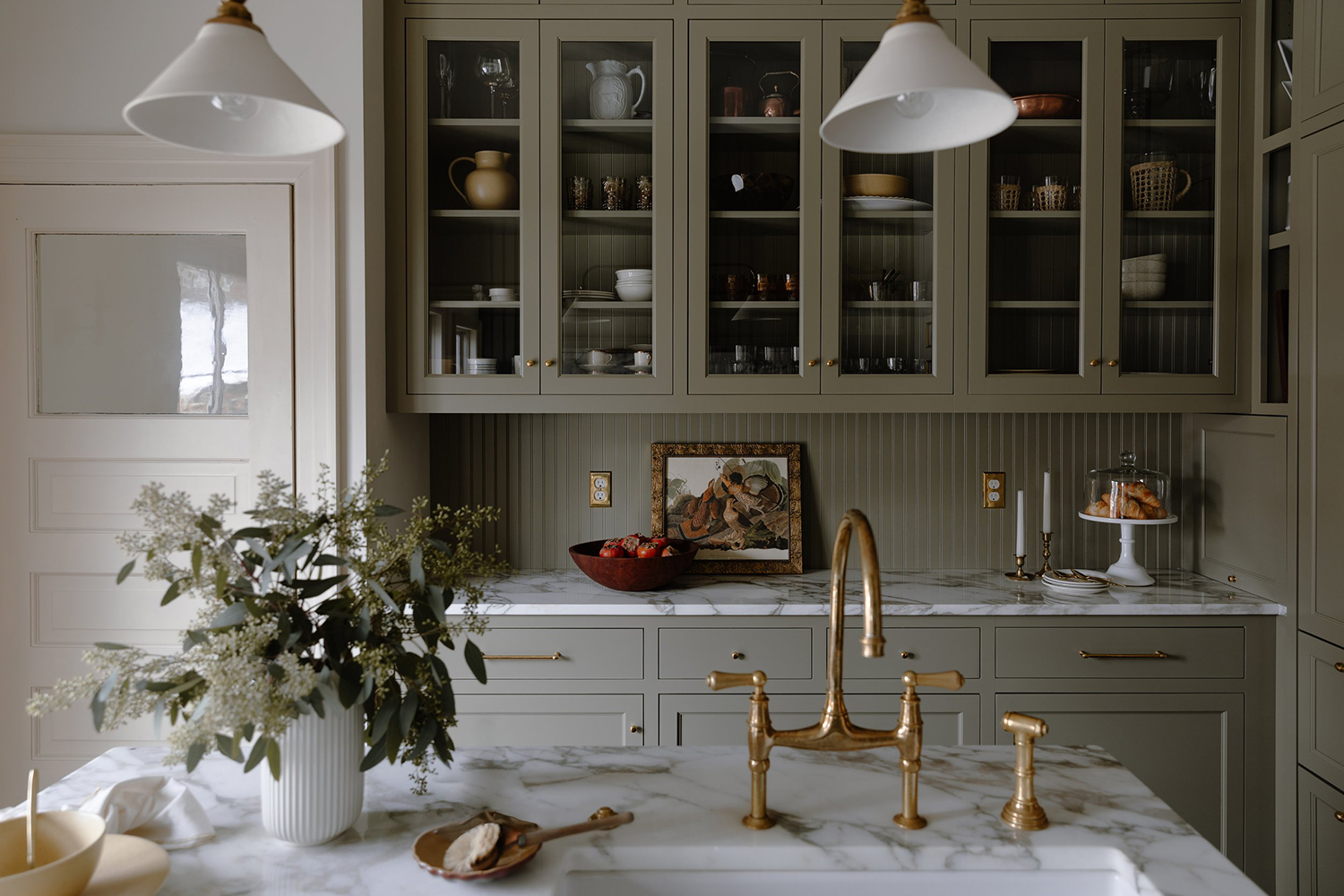 olive-green-kitchen-cabinetry Olive Green Kitchen Cabinetry